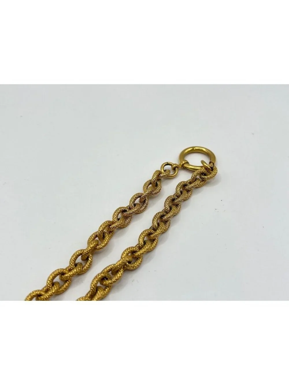 Chanel Necklace CC Logo Lava